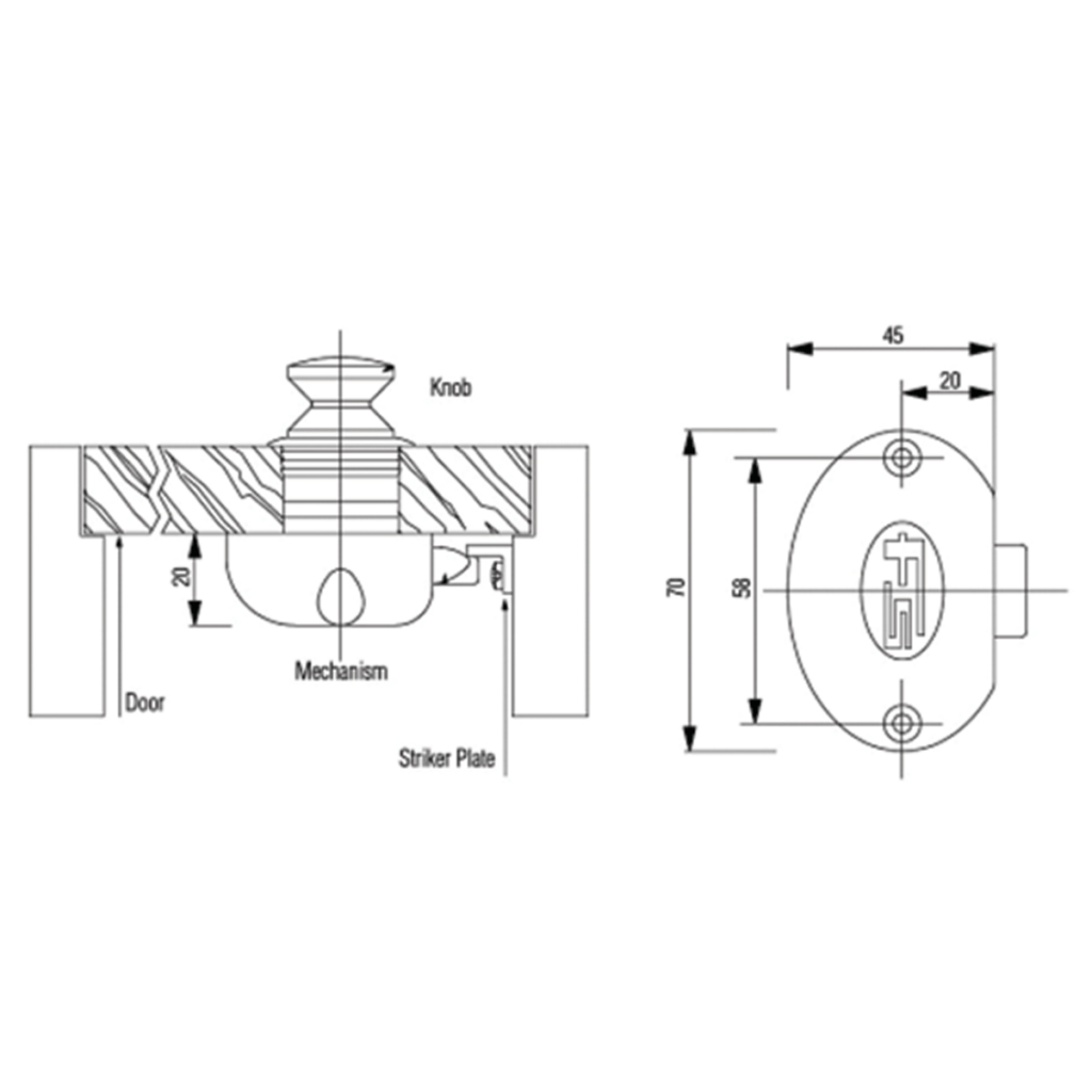 Push Button Latch