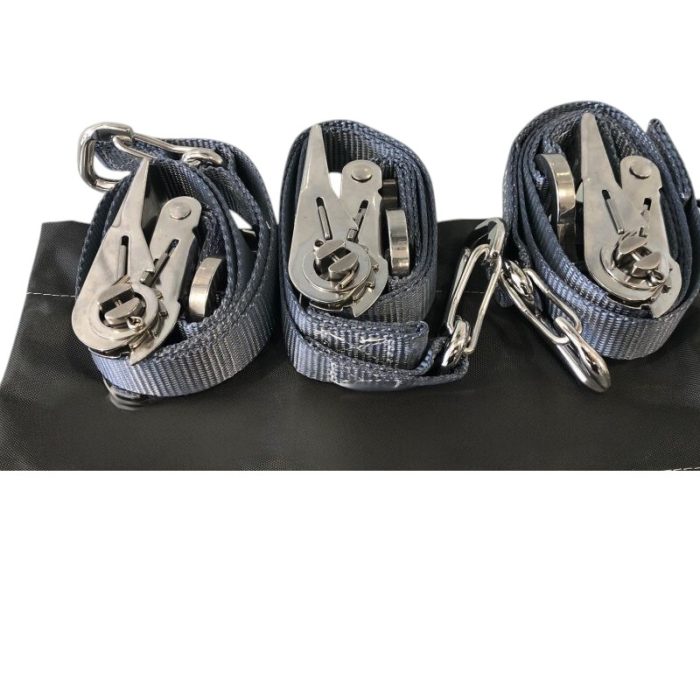 Tie Down Kit 3 strap -small tender, jet-ski